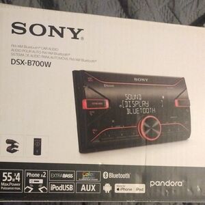 Sony DSX-B700W Car Stereo with Red Highlights